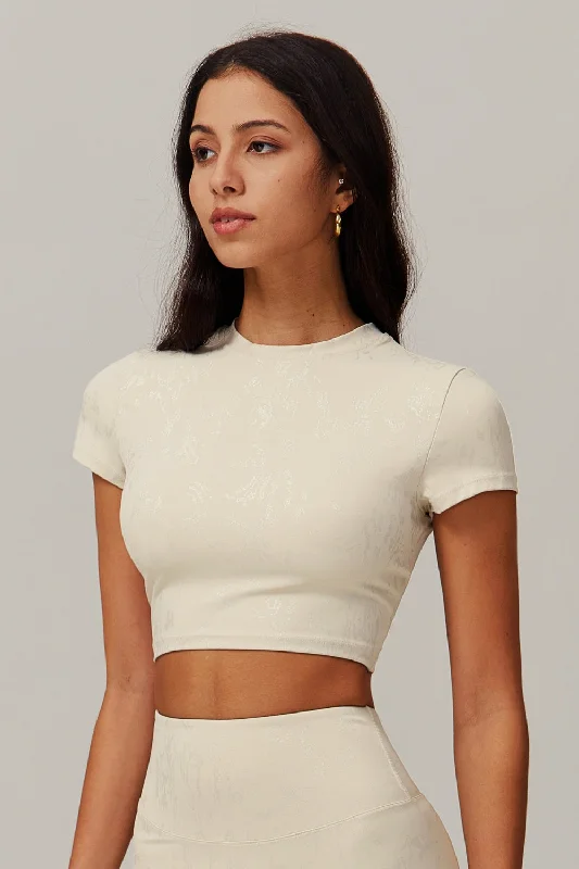 Emily Crop Top - Cream