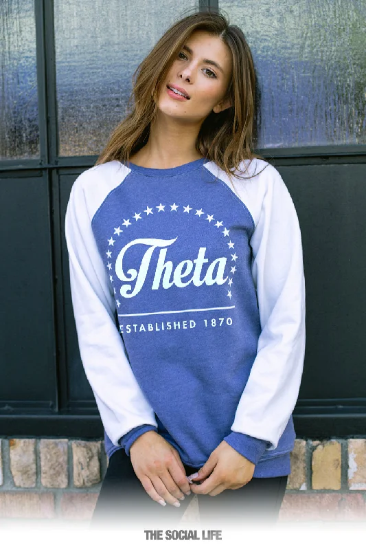 Kappa Alpha Theta Melrose Raglan Crewneck