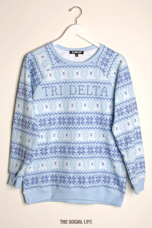 Delta Delta Delta North Pole Raglan Crewneck