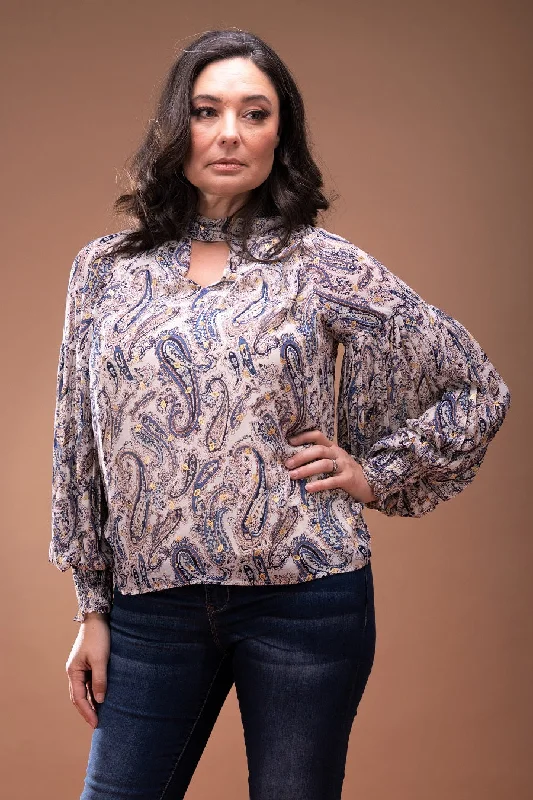 Stewart Cream Paisley Blouse