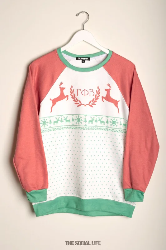 Gamma Phi Beta Rudolph Raglan Crewneck