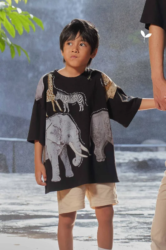 Kid Unisex Tee (Singapore Zoo - Dark)