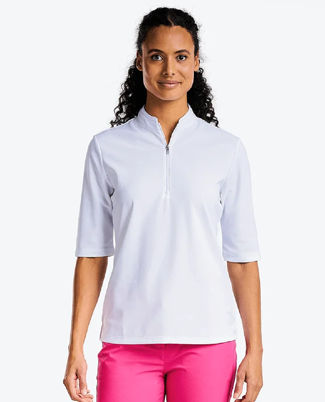 SIZE XXL - NIVO Noa Elbow Sleeve Polo 103 White