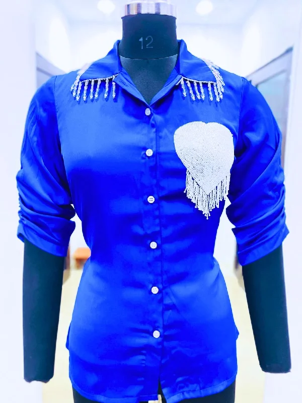 Royal Blue Old Money Shirt