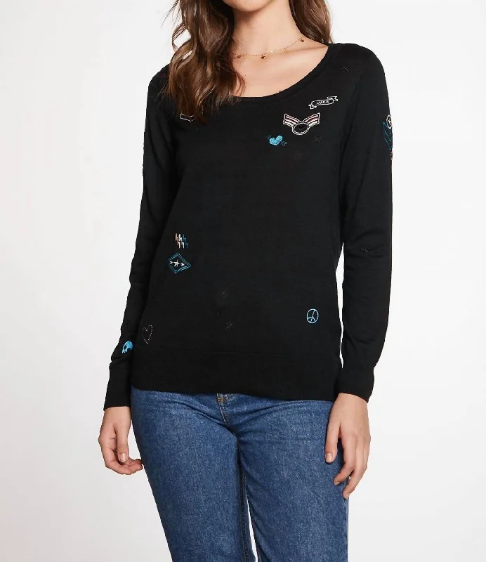 Massive Deal Love Sweater In Black