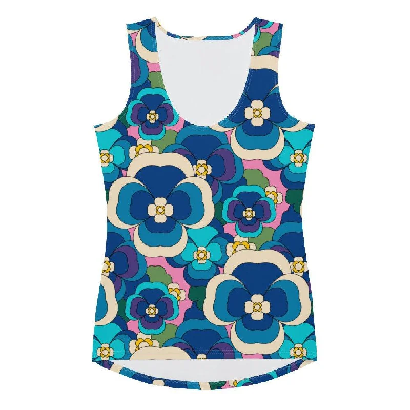 PANSY FANTASY blue pink - Tank Top