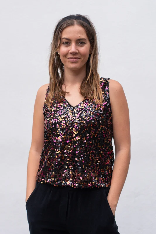 Numph Isabell Sequin Top