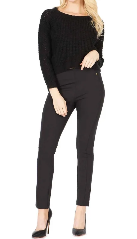 Mega Sale Plain Textured-Knit Cropped Sweater In Black