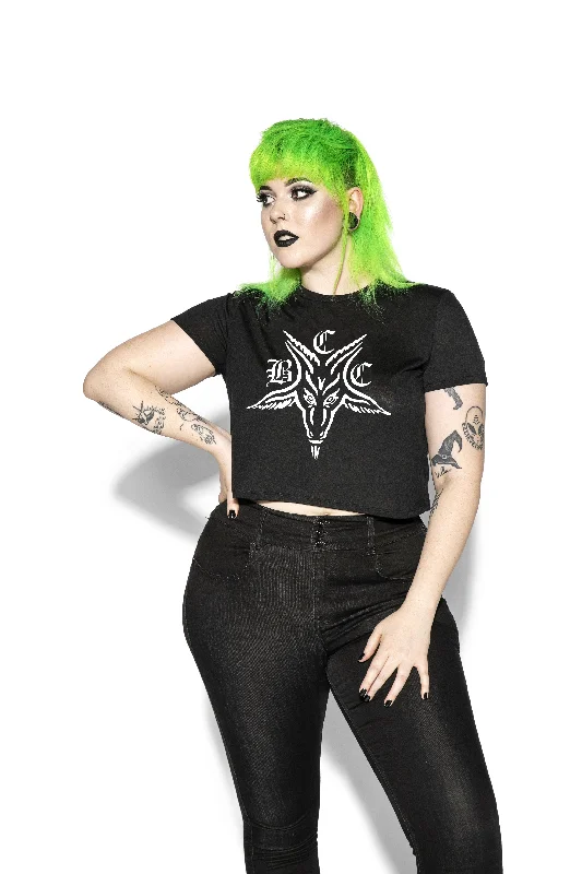 BCC Goat - Flowy Crop Tee