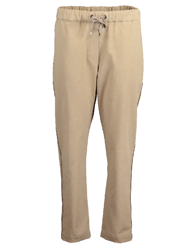 Drawstring Twill Pants