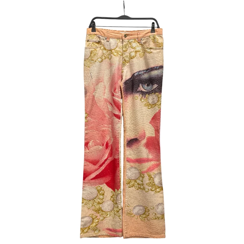 roberto cavalli/Straight Pants/S/All Over Print/Cotton/MLT/Elizabeth Taylor Pants