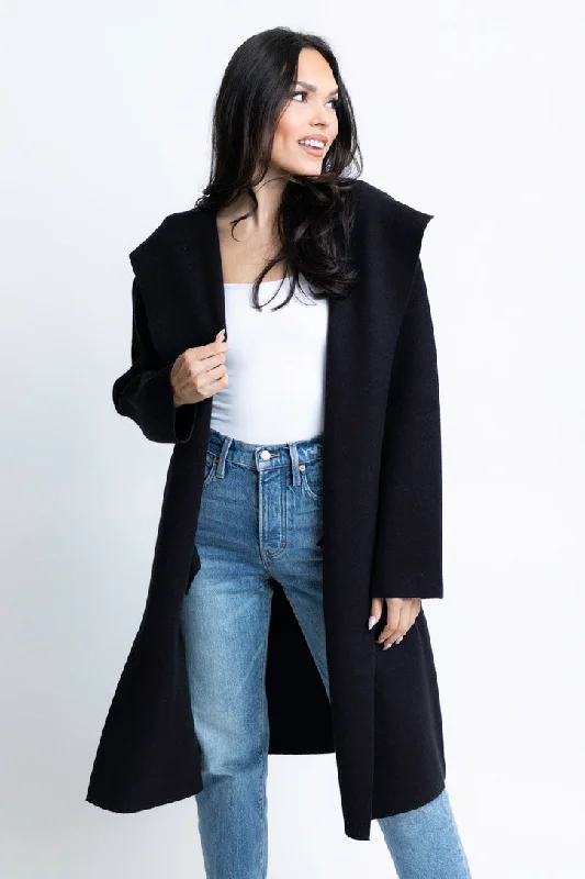 Hooded Sweater Cardigan Coat