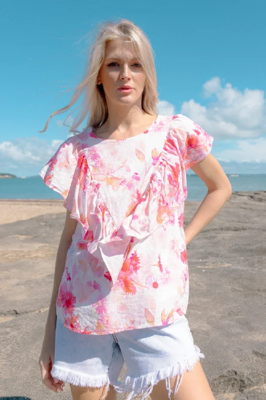 Mia Pink Posy Top