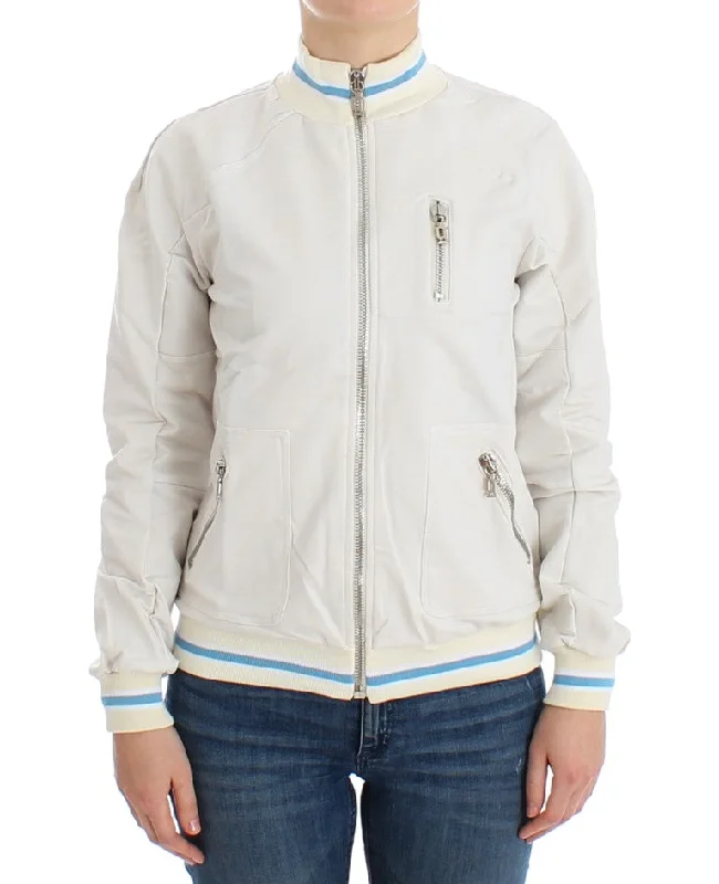 Factory Direct Sale John Galliano  Mock Zip Cardigan Sweatshirt Women's Sweater