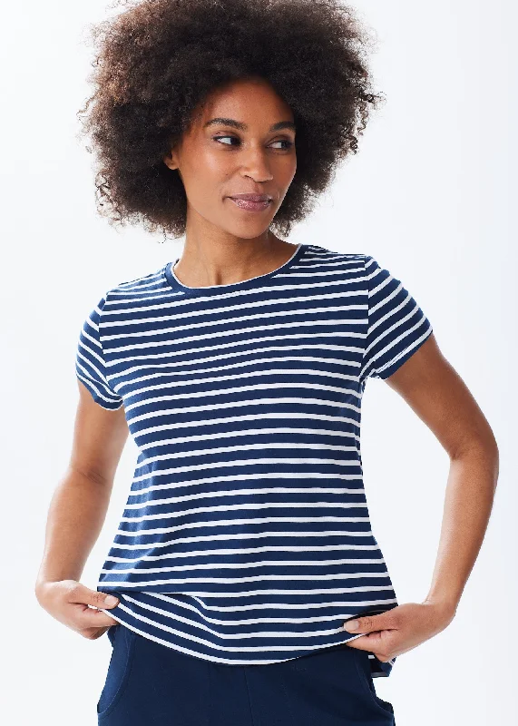 Navy & White Stripe