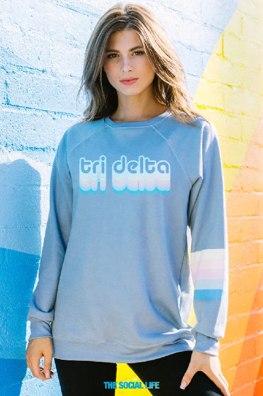 Delta Delta Delta Dreamer Raglan Crewneck