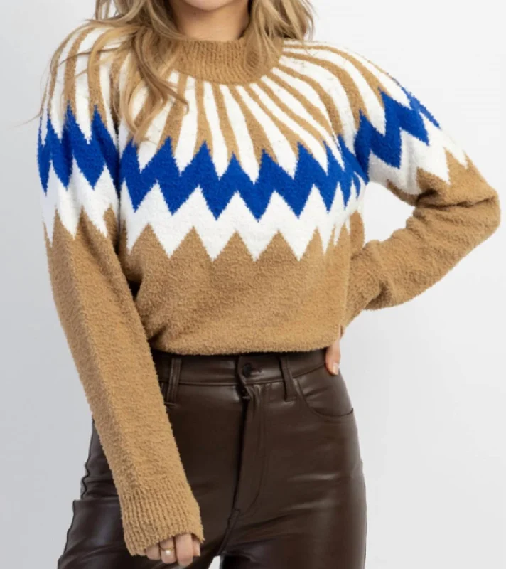Massive Savings Tis The Starburst Sweater In Beige