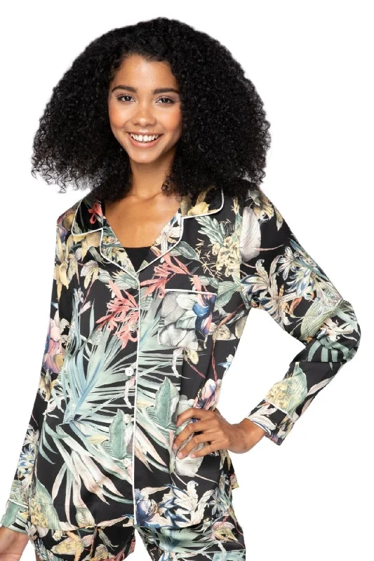 Bed to Brunch Piper Shirt | Tropical Escape Print | Subtle Luxury