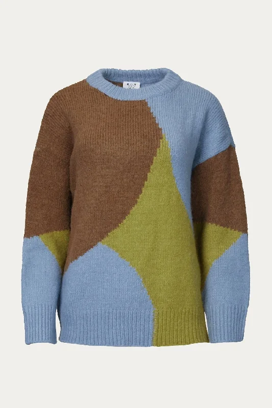 Limited Availability Ample Crewneck Sweater In Blue