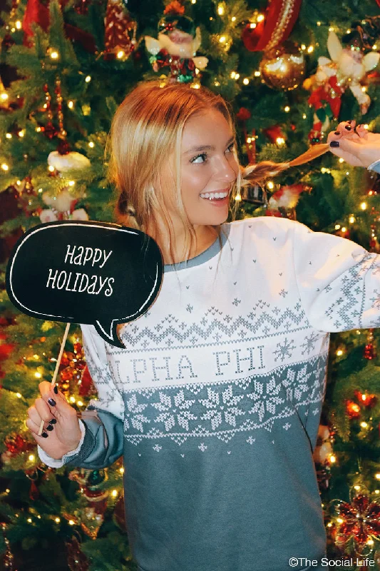 Alpha Phi Holiday Crewneck