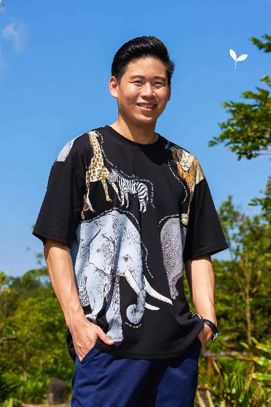 Adult Unisex Tee (Singapore Zoo - Dark)