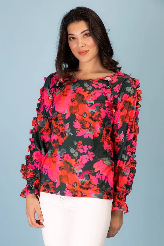 Burton Floral Frill Top