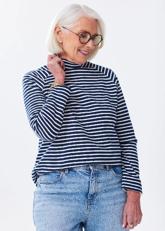 Navy & White Stripe