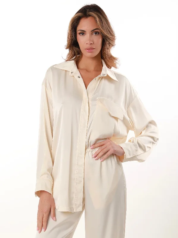 Silky Oversized Overshirt