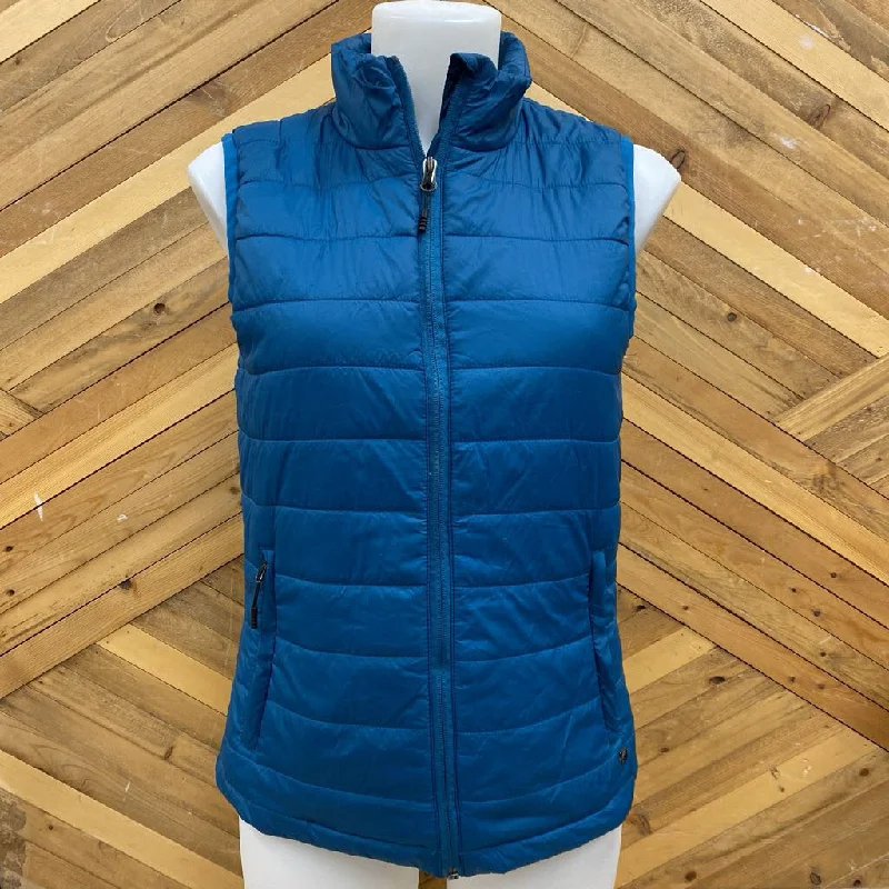 Kyodan - Puffer Vest - MSRP $99: Blue-women-SM