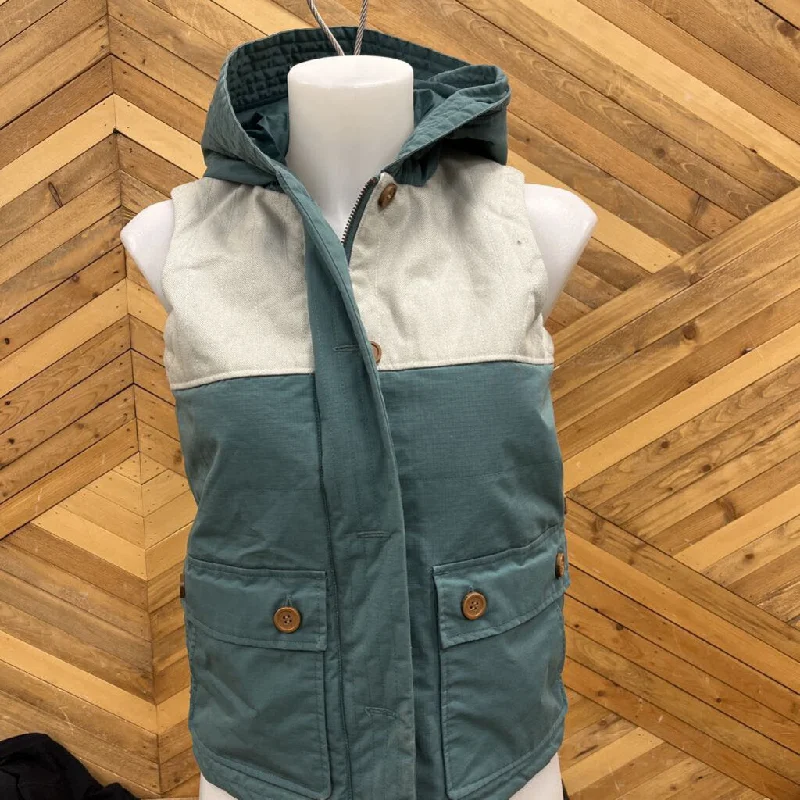 Burton- woman's vest hooded- MSRP $170: Teal -women-XS