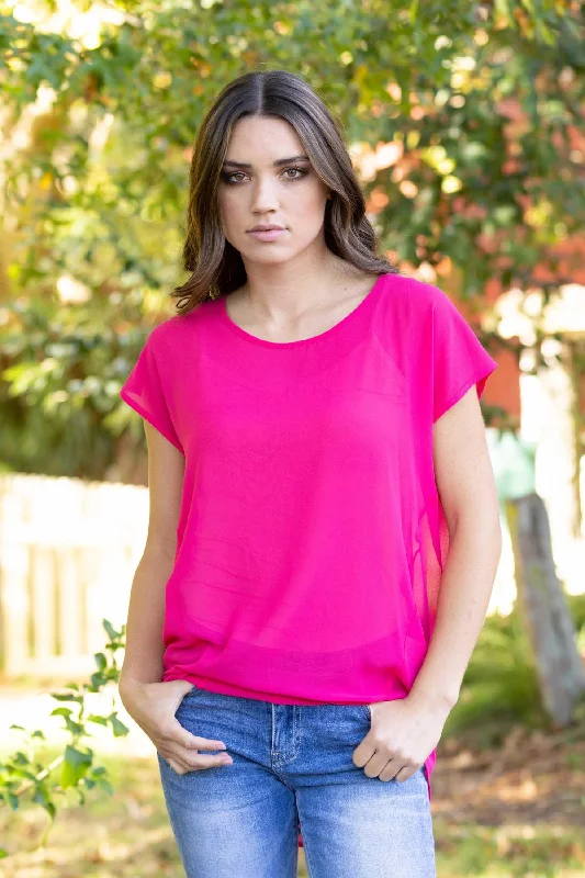 Promise Tee Cerise Pink